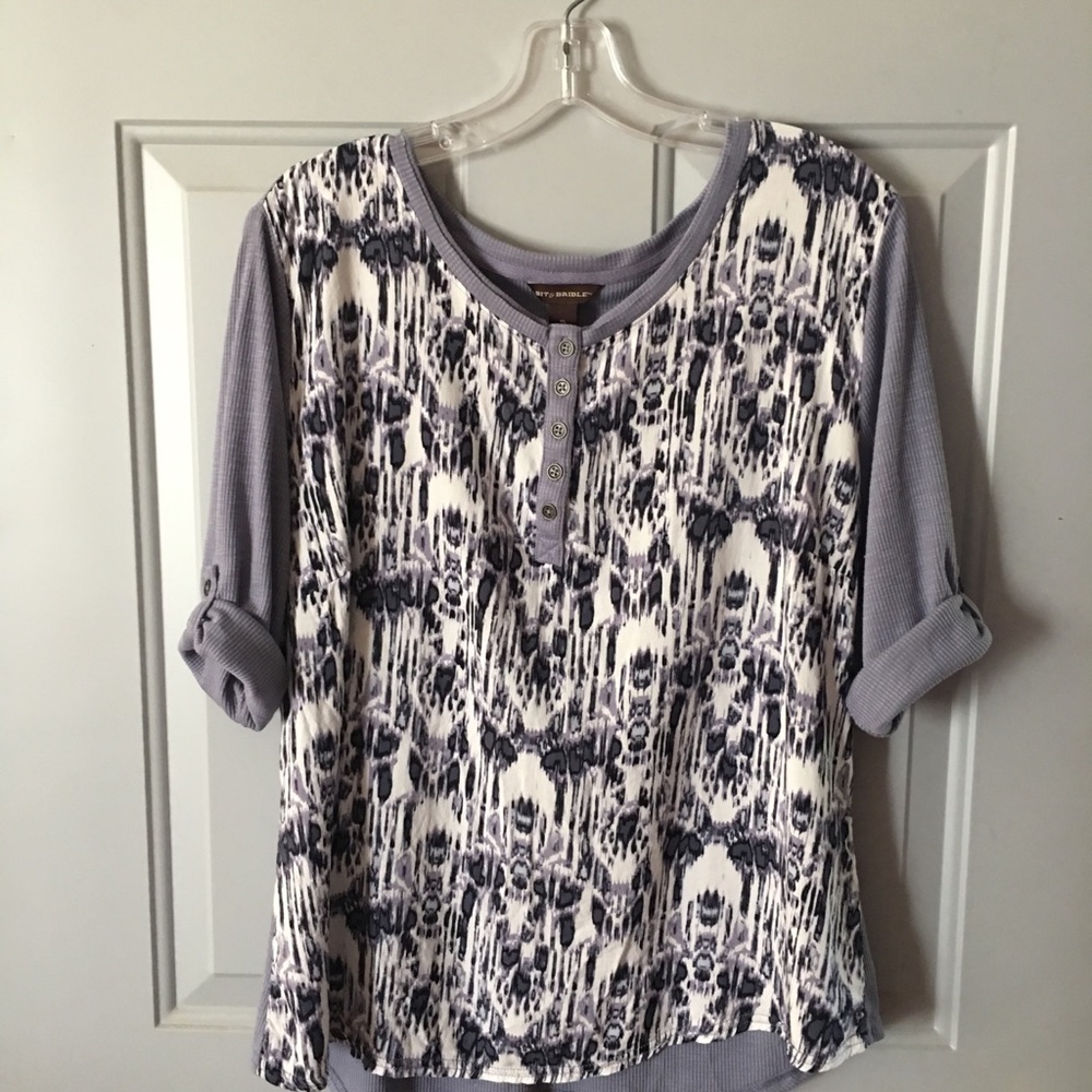 Bit & Bridle 3/4 length sleeve top